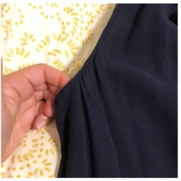 Babaton 100% Navy Silk Draped Blouse - Picture 6 of 10